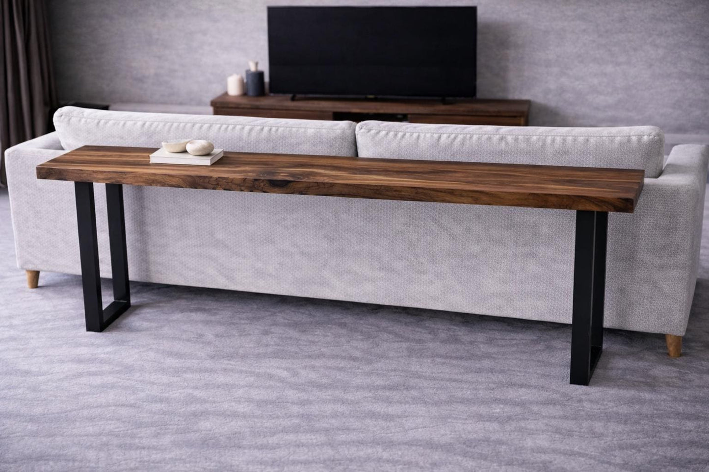 Behind Sofa Table – Solid Walnut Entryway Console