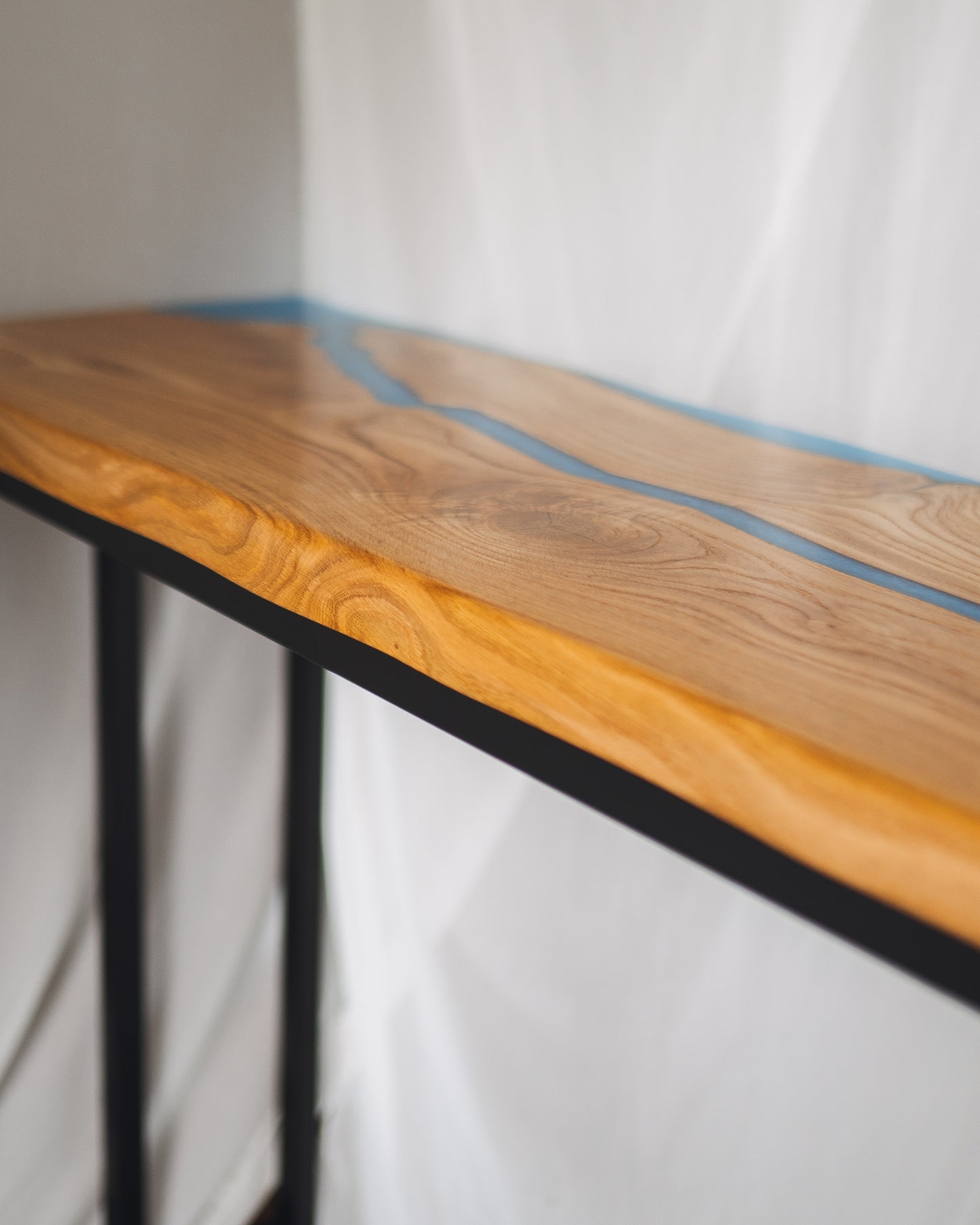 Bar Table — Live Edge Oak & Epoxy | Pub-Height | Custom Size