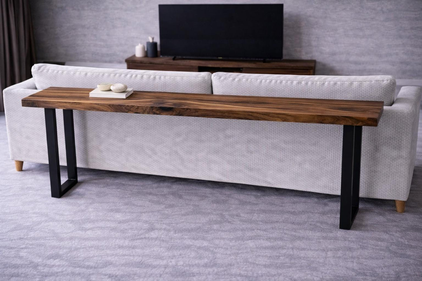 Behind Sofa Table – Solid Walnut Entryway Console