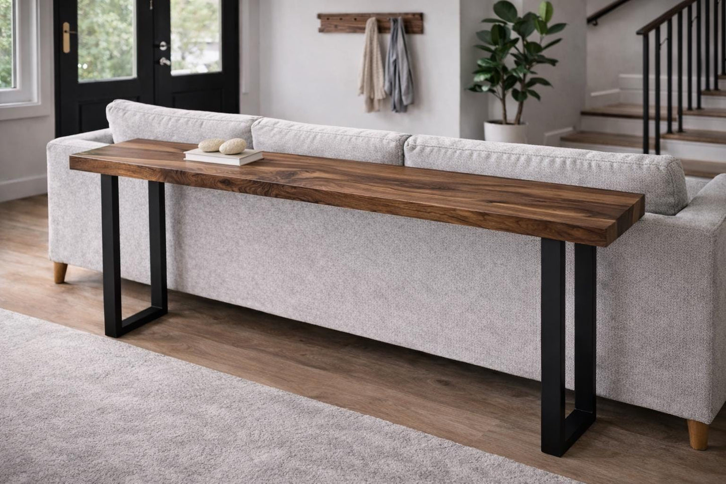 Behind Sofa Table – Solid Walnut Entryway Console