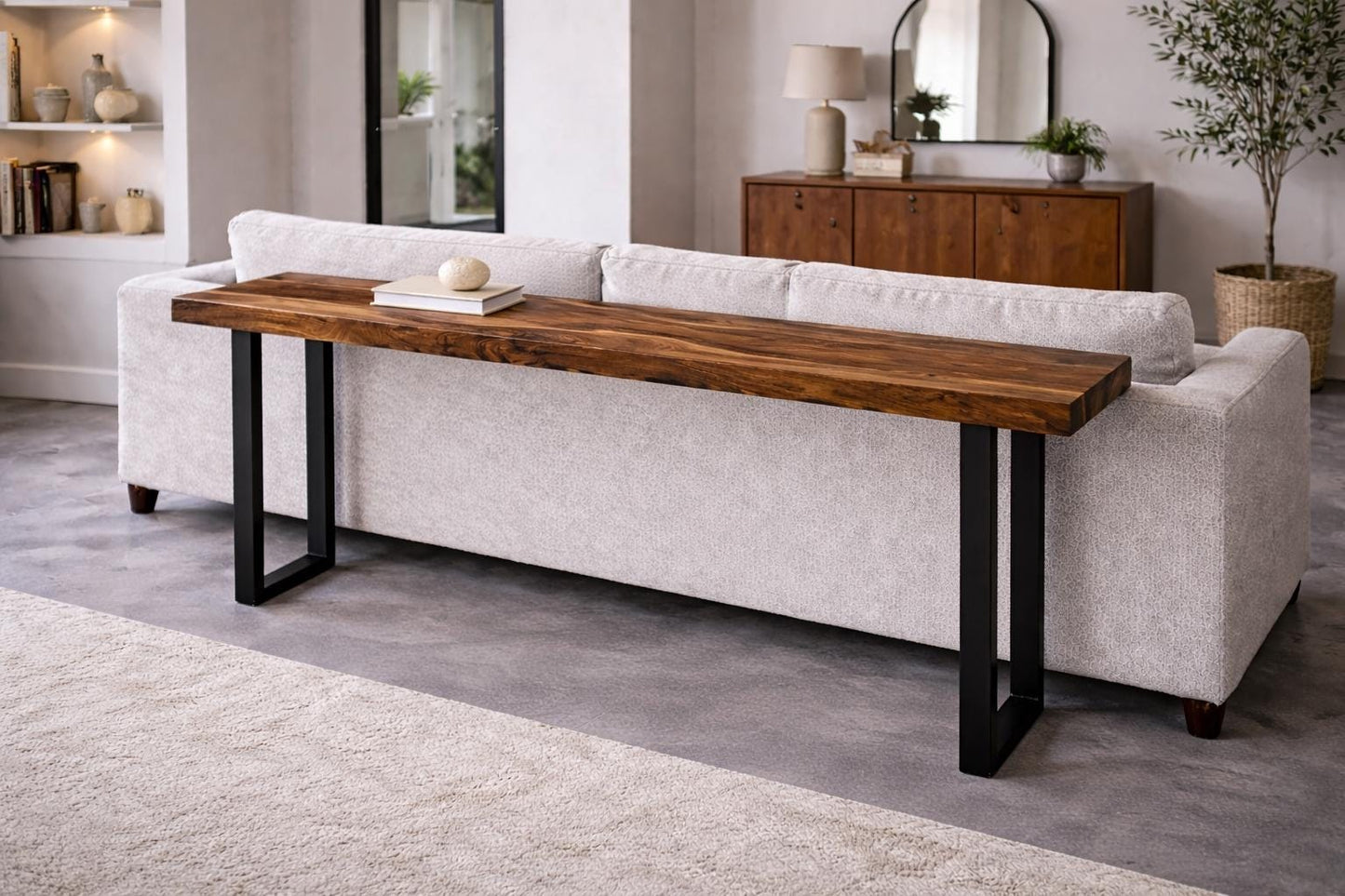 Behind Sofa Table – Solid Walnut Entryway Console